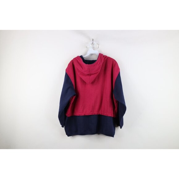 Vintage 90s Streetwear Womens Medium Faded Baggy Fit Paris Hoodie Sweatshirt - Picture 14 of 16